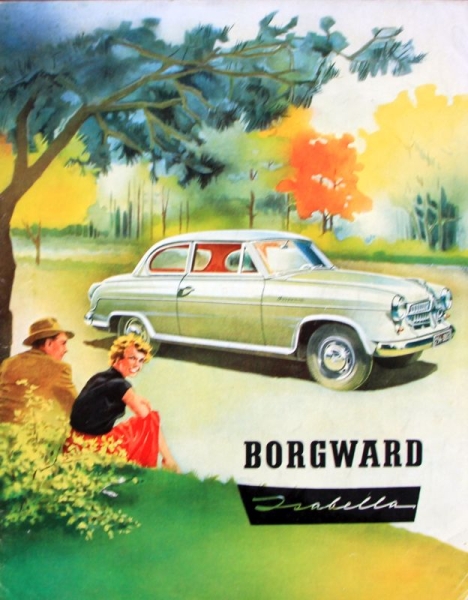Borgward Isabella Modellprogramm 1955 Automobilprospekt (4170)